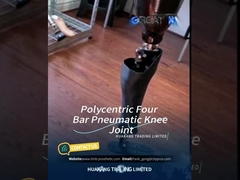 Polycentrique Prothèse du genou articulaire Pneumatique contrôle de balancement Connexion pyramidale 220Lbs