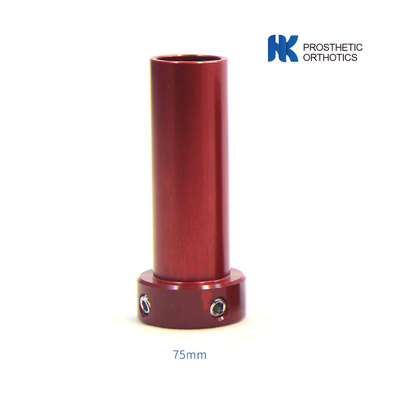 Adaptateur en aluminium pédiatrique à pylône court certifié CE Longueur 75 mm Diamètre 22 mm