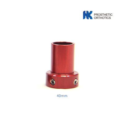 Prothèse pédiatrique en aluminium adaptateur à pylône court Longueur 40 mm Diamètre 22 mm